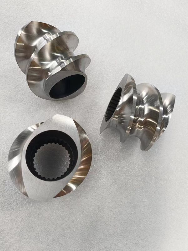 500kg/H - 1200kg/H টুইন স্ক্রু এক্সট্রুডার উপাদান উপাদান স্ক্রু ISO90001 মোড এক্সট্রুডারদের জন্য