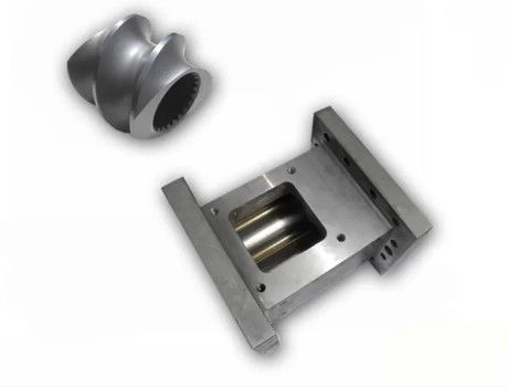 75 মিমি ধাতব রঙের সমাবেশ স্ক্রু এবং ব্যারেল জন্য মাছ খাদ্য extruder খুচরা যন্ত্রাংশ বৈশিষ্ট্যযুক্ত Cr12MOV উপাদান