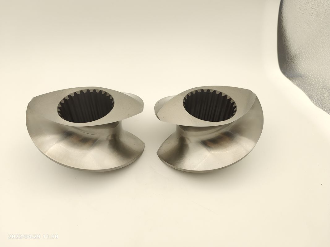 0.05mm Tolerances CTE95 কাস্টমাইজড উপাদান মধ্যে টুইন স্ক্রু এক্সট্রুশন মেশিনের জন্য স্ক্রু অংশ