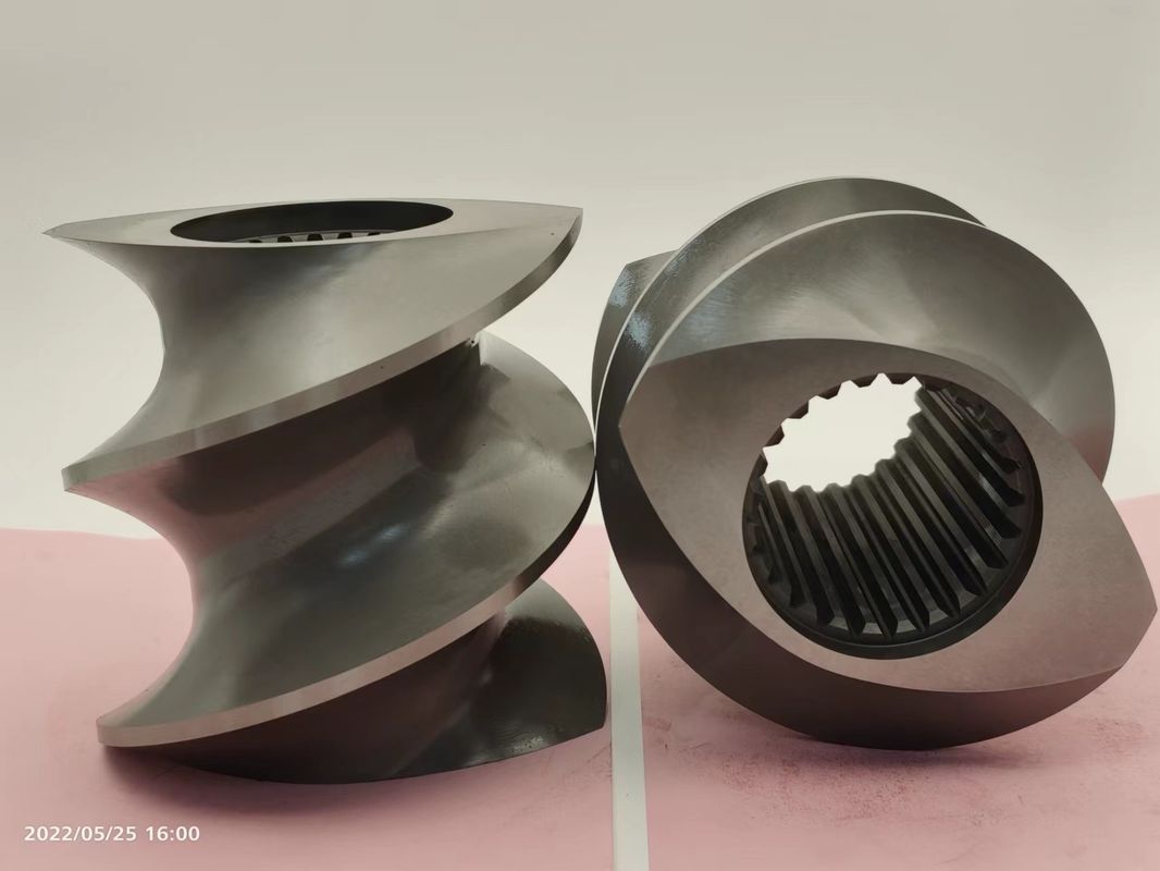 0.05mm Tolerances CTE95 কাস্টমাইজড উপাদান মধ্যে টুইন স্ক্রু এক্সট্রুশন মেশিনের জন্য স্ক্রু অংশ