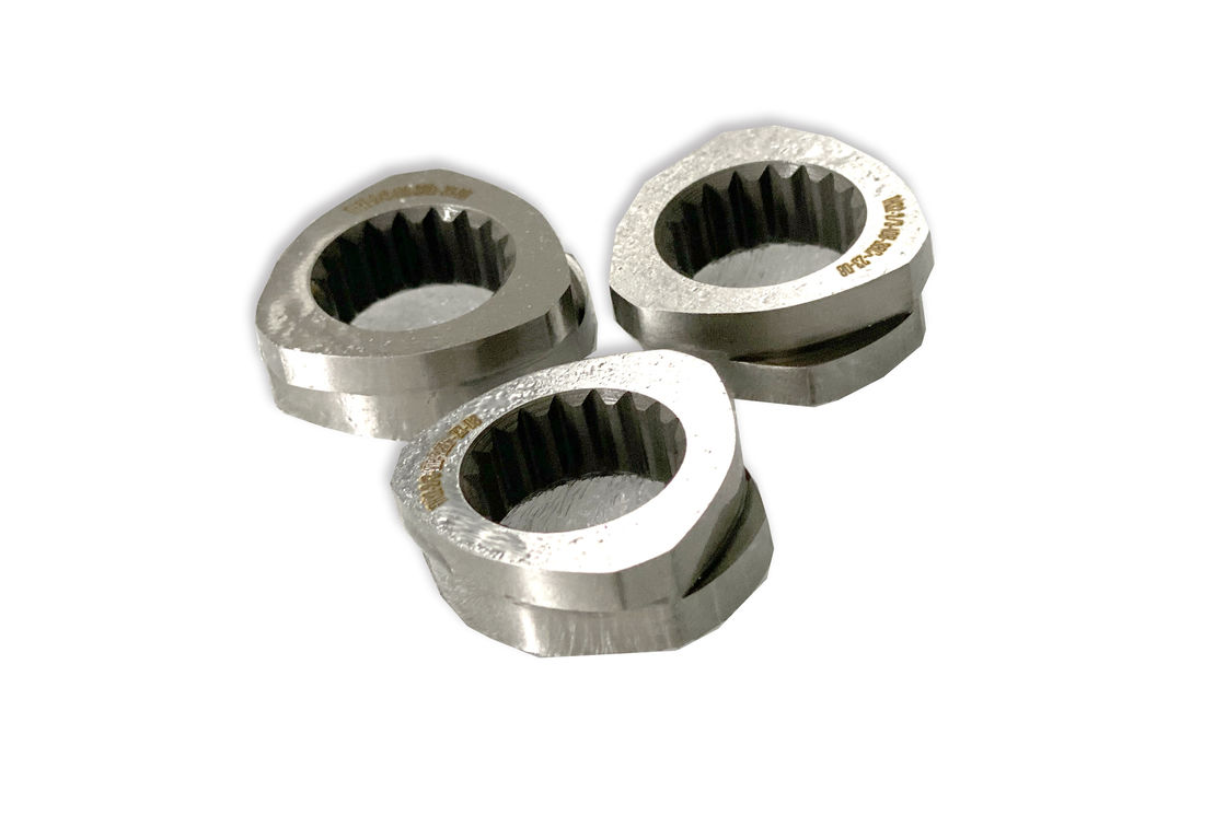 0.05mm Tolerances CTE95 কাস্টমাইজড উপাদান মধ্যে টুইন স্ক্রু এক্সট্রুশন মেশিনের জন্য স্ক্রু অংশ