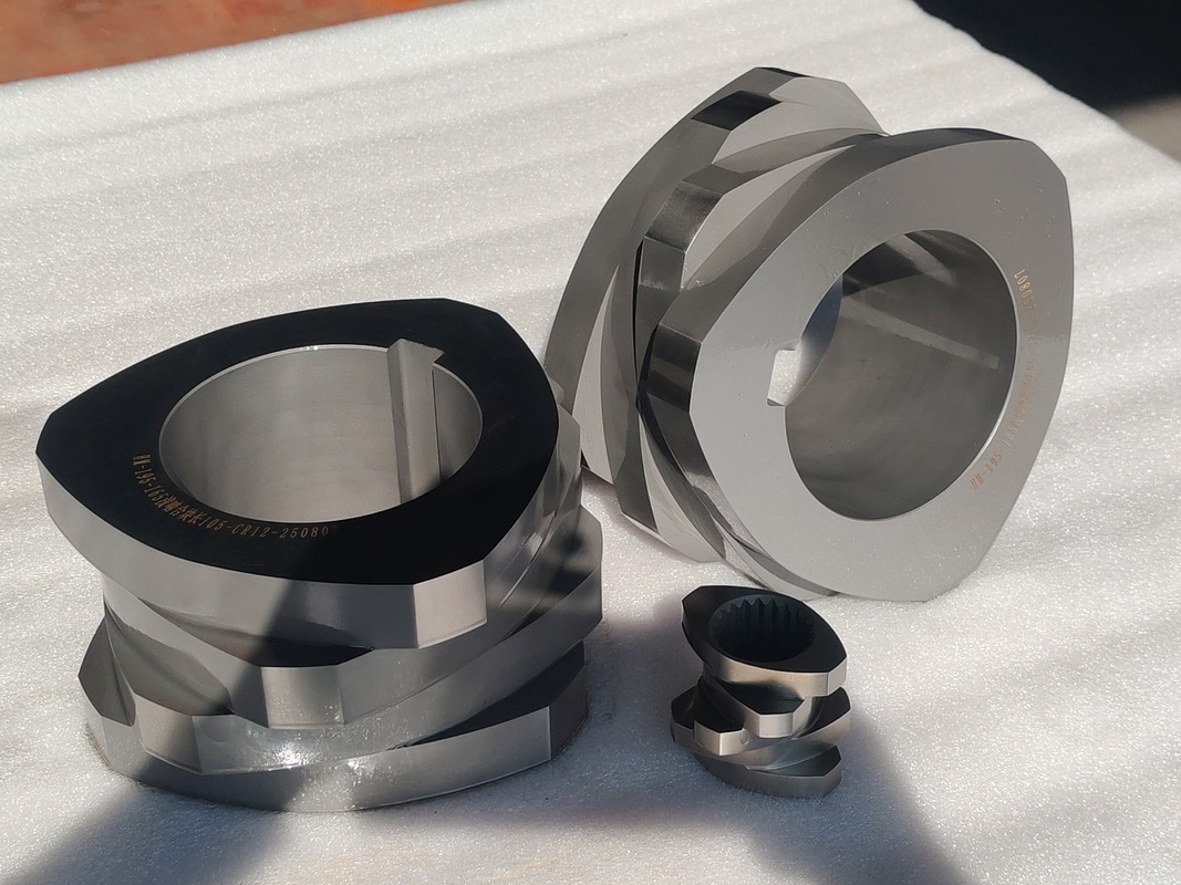 SZK 250 টুইন স্ক্রু এক্সট্রুডার ISO 9001 সার্টিফিকেশন এবং কাস্টমাইজড বিকল্পগুলির সাথে স্ক্রু উপাদান