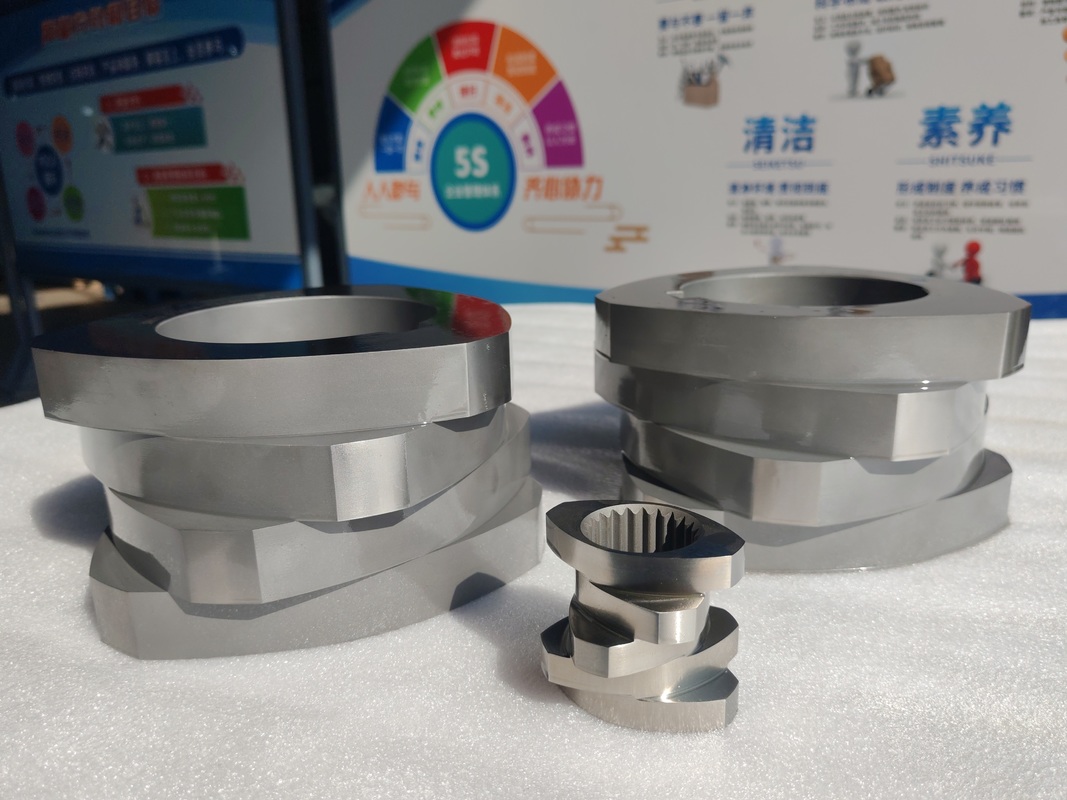 SZK 250 টুইন স্ক্রু এক্সট্রুডার ISO 9001 সার্টিফিকেশন এবং কাস্টমাইজড বিকল্পগুলির সাথে স্ক্রু উপাদান