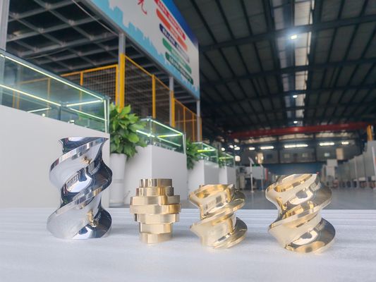 জেএসডব্লিউ টুইন স্ক্রু এক্সট্রুডার জন্য OEM বিশেষ স্ক্রু উপাদান ডিজাইন