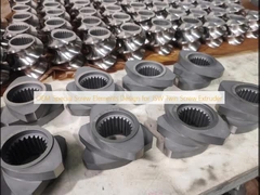 জেএসডব্লিউ টুইন স্ক্রু এক্সট্রুডার জন্য OEM বিশেষ স্ক্রু উপাদান ডিজাইন